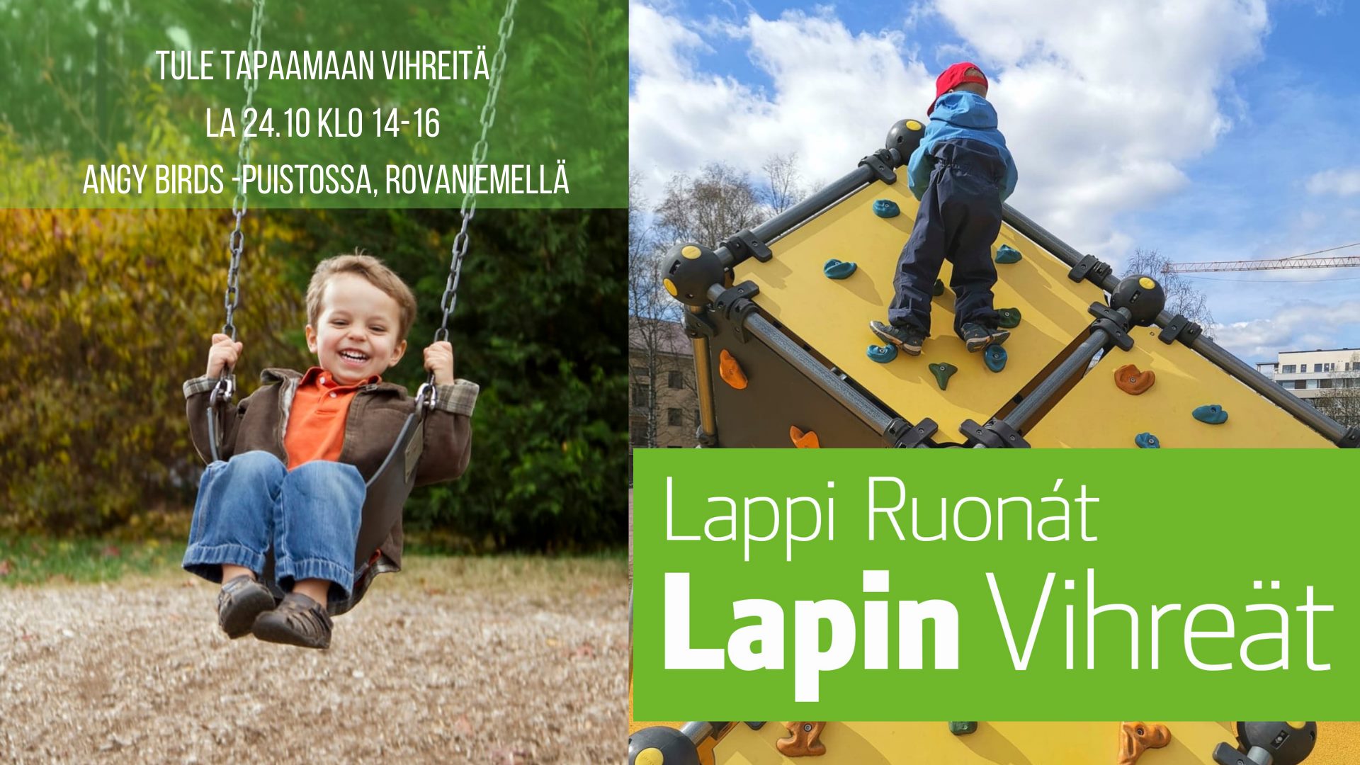 Vihreiden perhetapahtuma Angry Birds puistossa