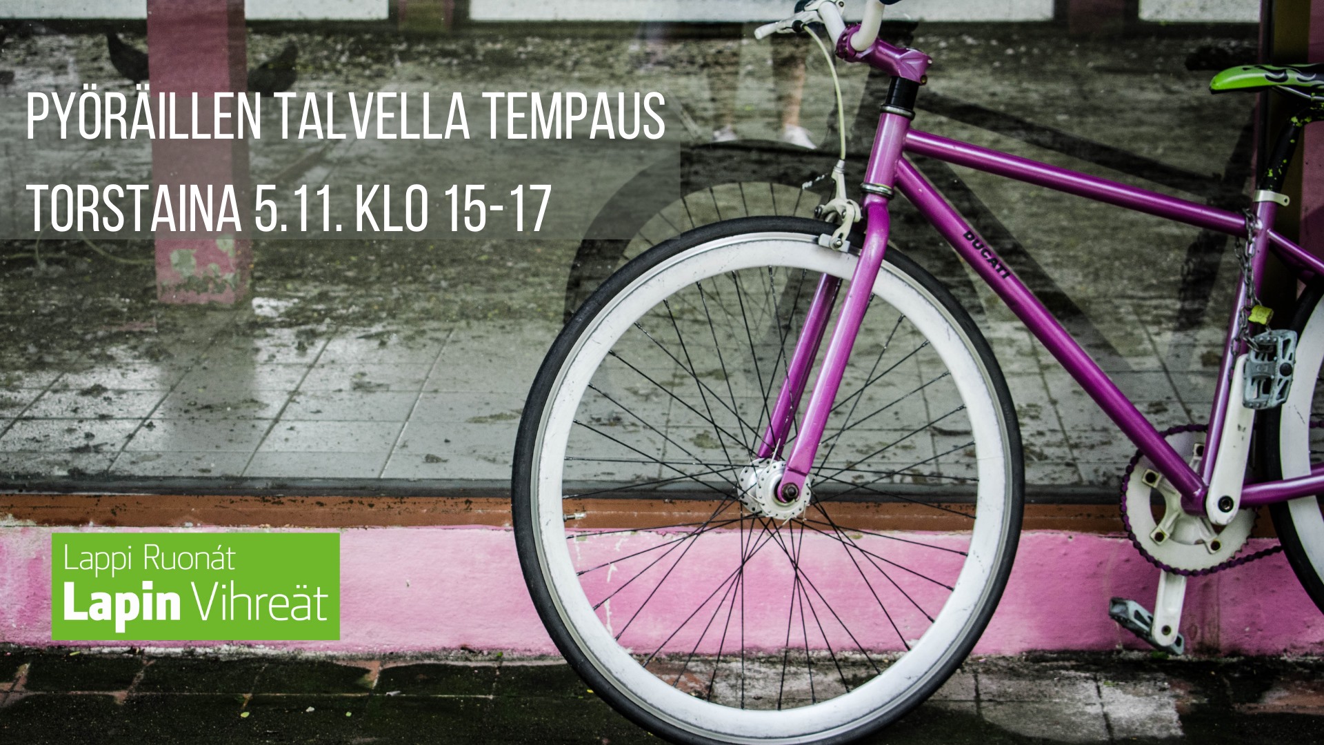 Pyöräillen talvella tempaus