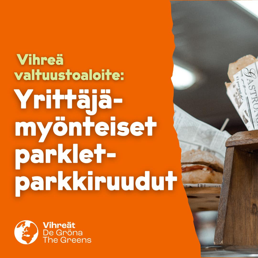 Yrittäjämyönteisiä parklet-parkkiruutuja Rovaniemelle