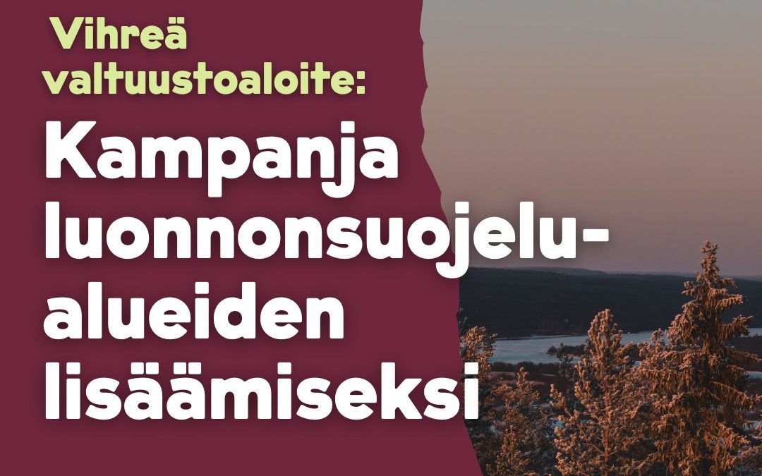 Kampanja luonnonsuojelualueiden lisäämiseksi Rovaniemen kaupungin alueella