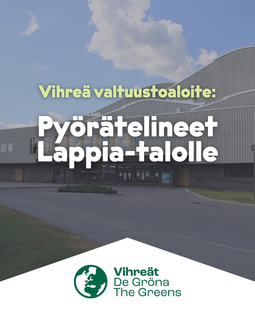 Pyörätelineet Lappia-talon asiakkaiden käyttöön