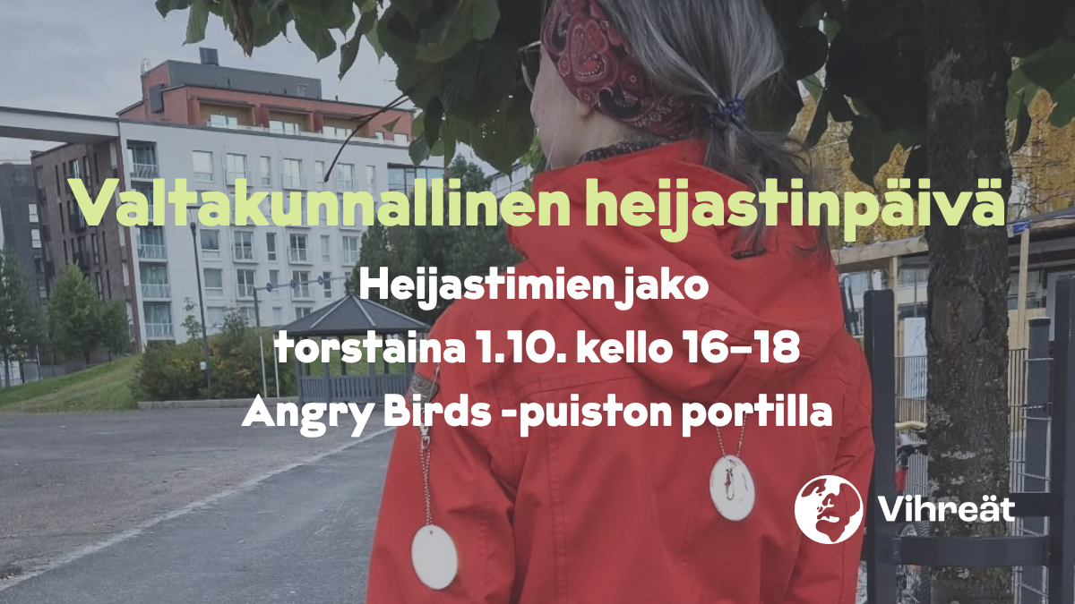 Heijastinten jakoa valtakunnallisena heijastinpäivänä